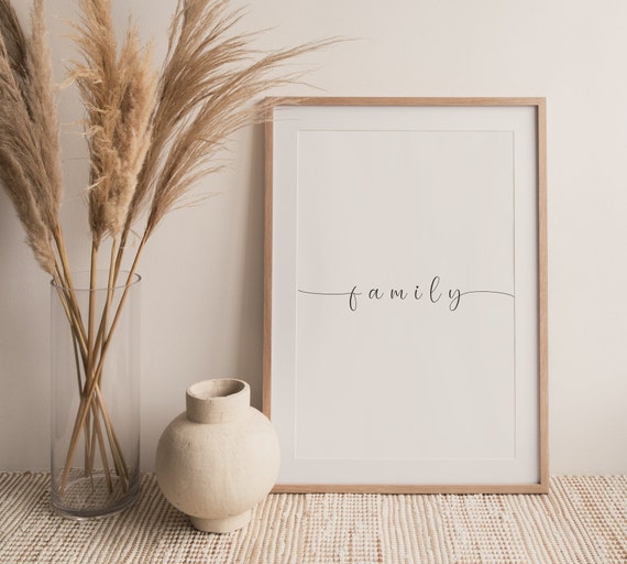 Family Printable Family Wall Art Home Wall Decor Family | Etsy