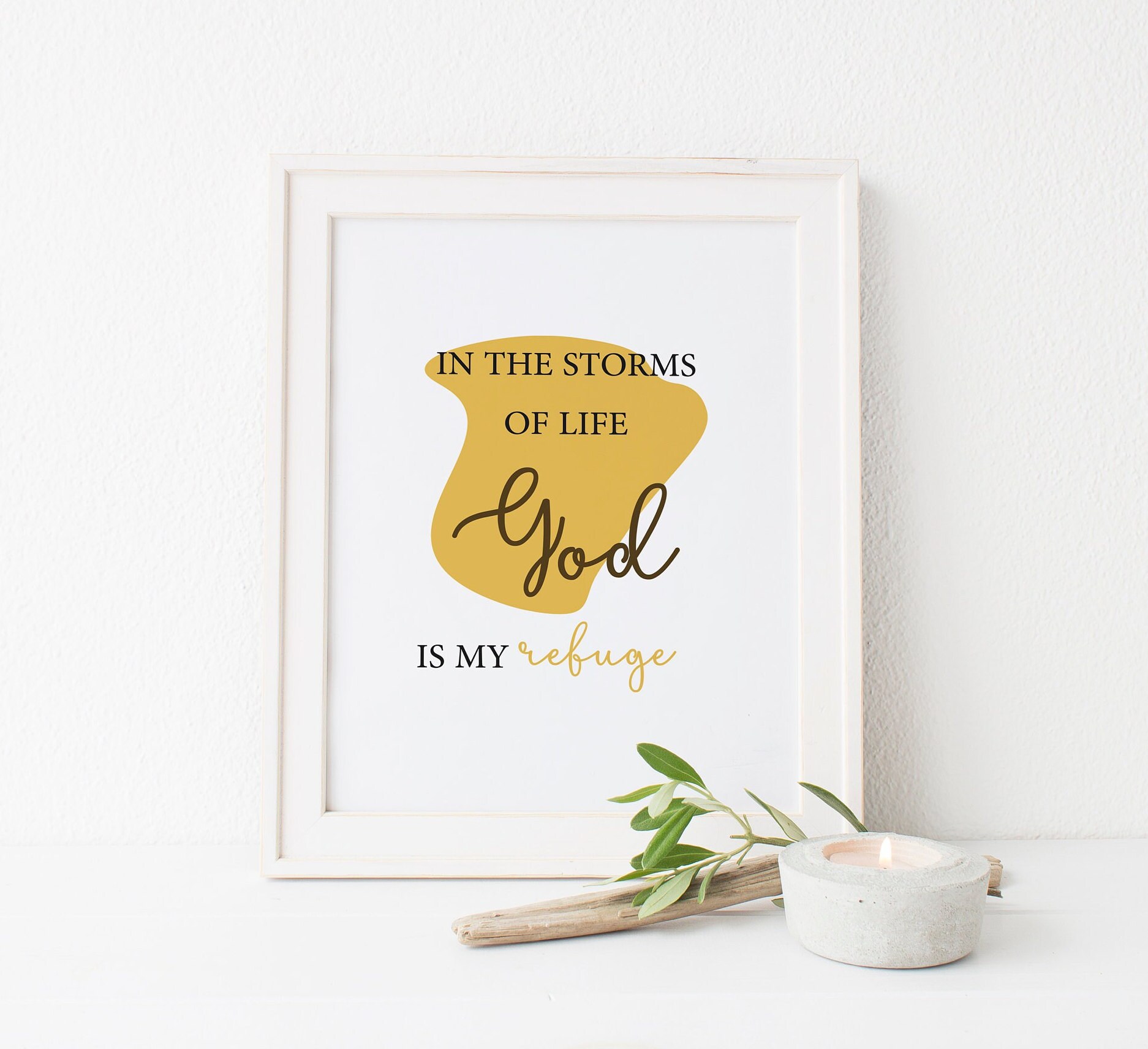 Christian Wall Art Christian Wall Decor Christian Quote God Etsy