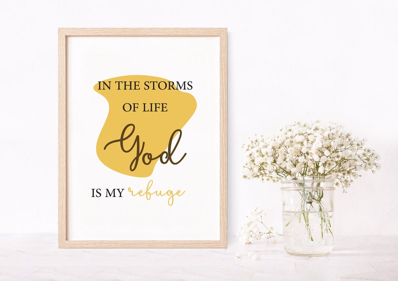 Christian Wall Art Christian Wall Decor Christian Quote God Etsy