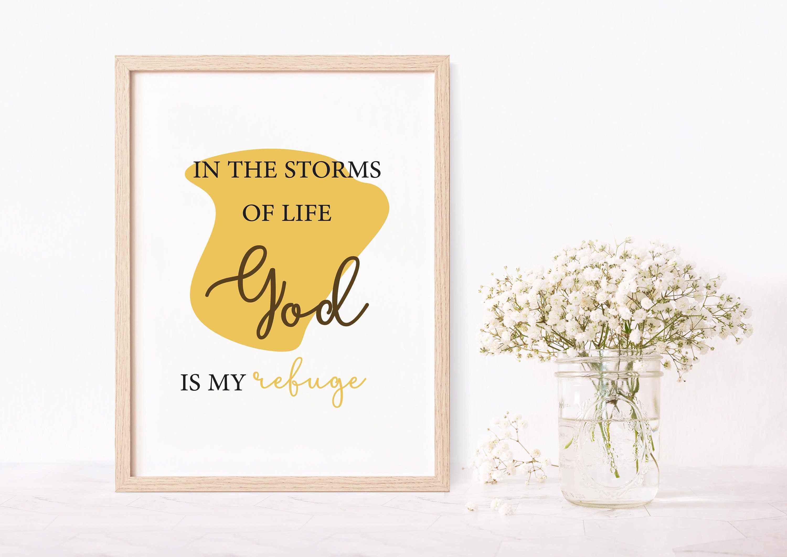 Christian Wall Art Christian Wall Decor Christian Quote God Etsy