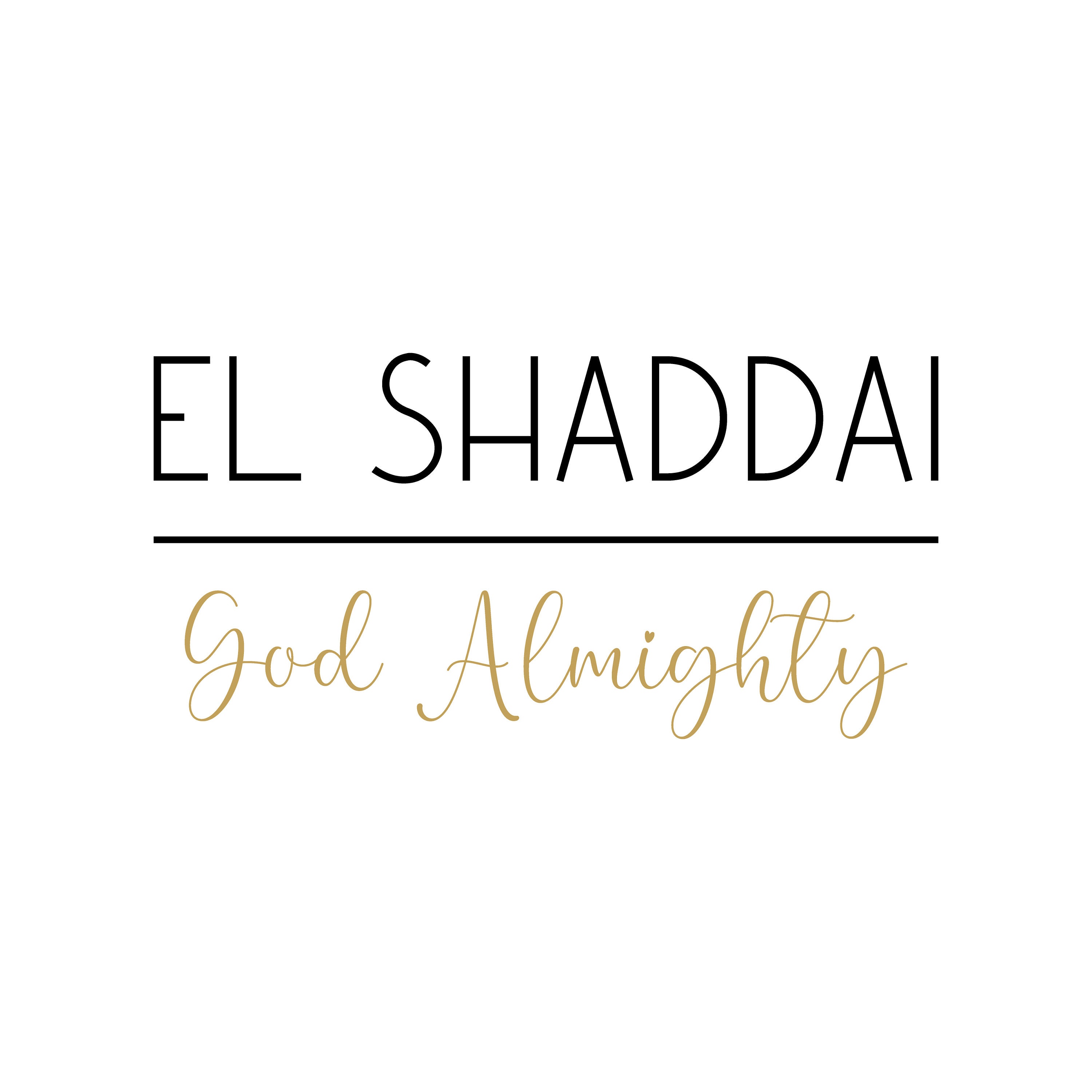 El Shaddai SVG, God Almighty, Biblical SVG, Name of God, Christian SVG ...