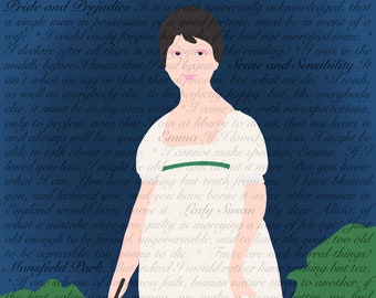 Jane Austen Quotes Book Plate (Printable)