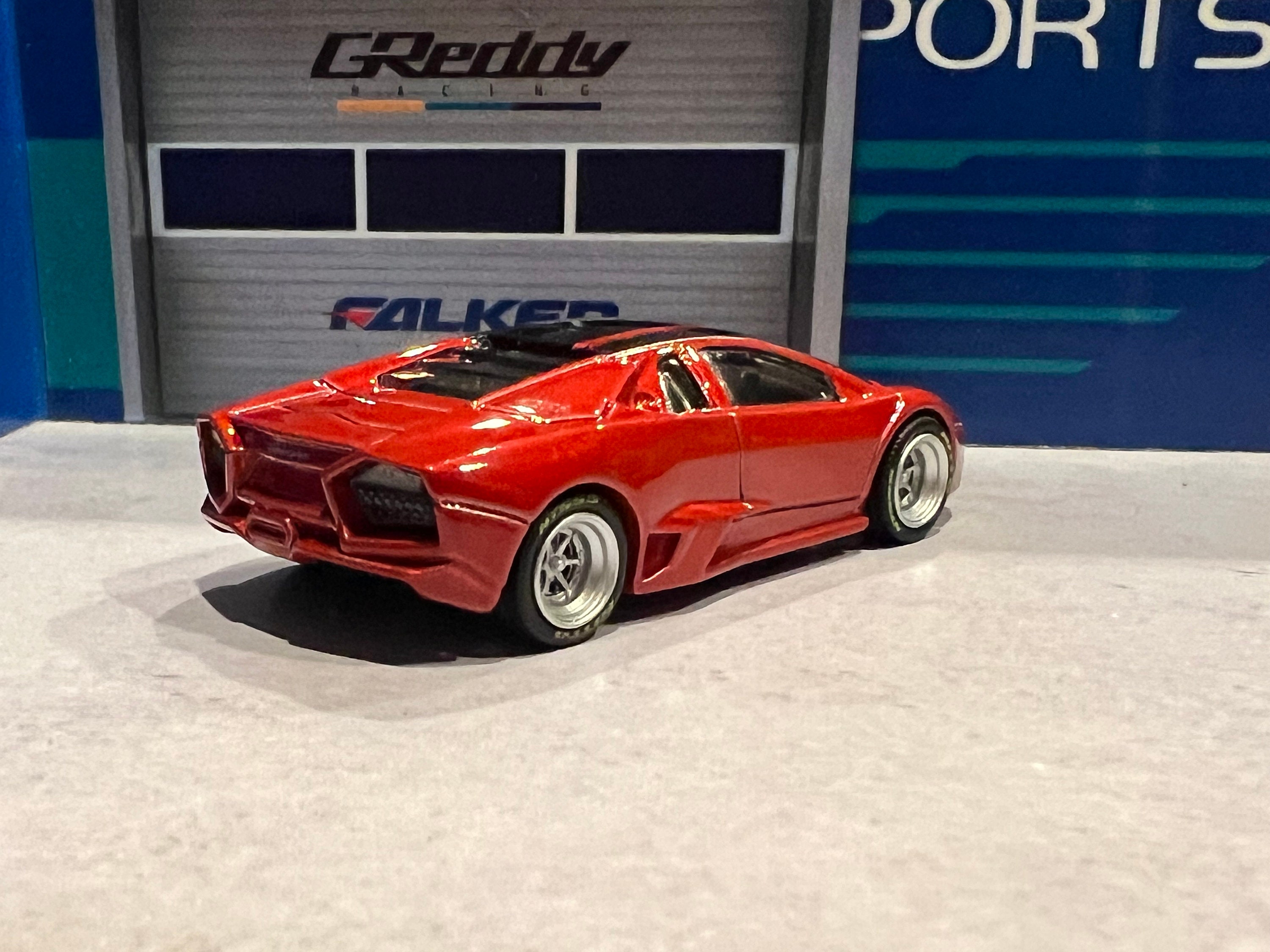 Hot Wheels Lamborghini Reventon Red With Real Rider Wheel