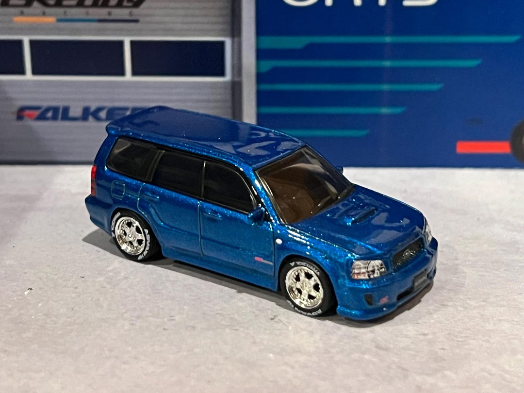 Subaru Forester XT Second Gen Blue Hot Wheels Premium With Custom