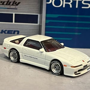 Hot Wheels A70 White Toyota Supra (3rd Gen) premium with custom real rider wheel swap
