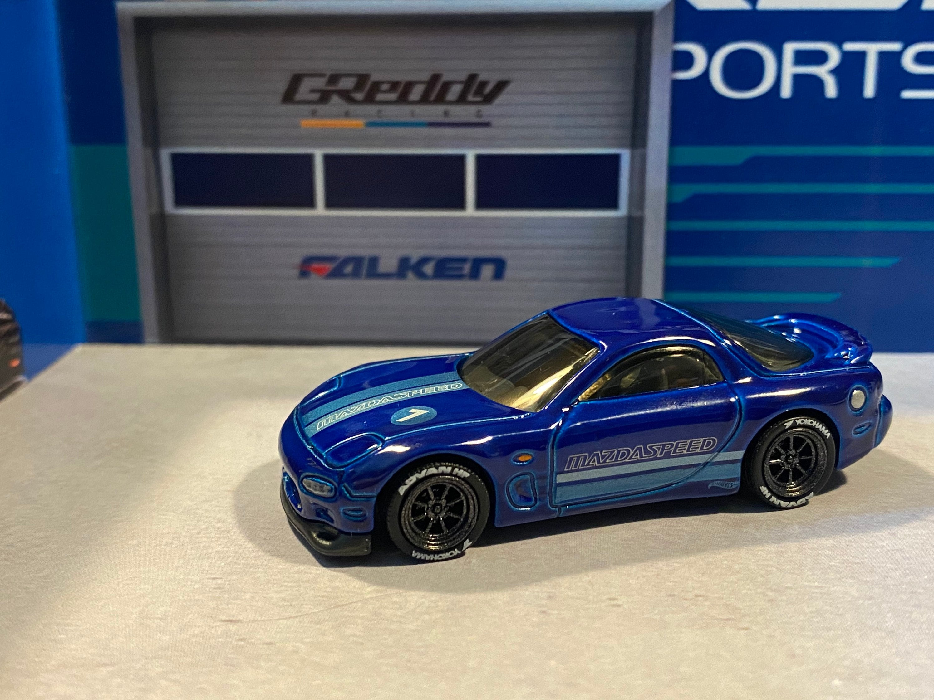 Hot wheels blue Mazda rx7 FD wheel swapped - Etsy 日本