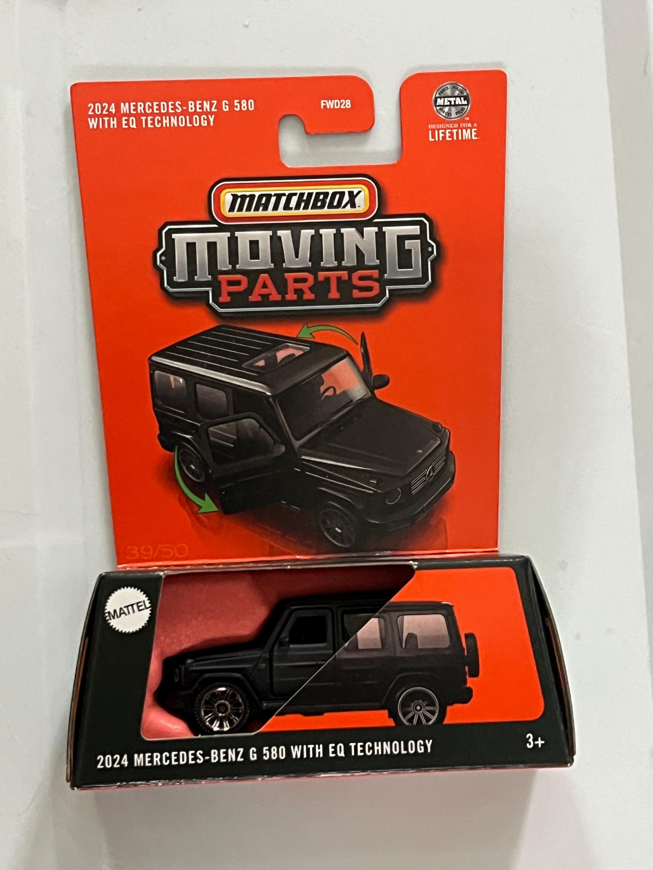 Matchbox Moving Parts 2024 Mercedes Benz G580 G Wagon Black 1/64