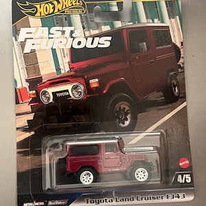 Hot Wheels Toyota FJ43 Land Cruiser Red Premium - Etsy