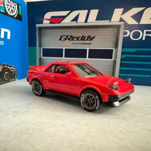 Matchbox toyota MR2 with real rider swap aw11