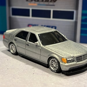 Hot Wheels Premium Fast and Furious Mercedes 500 SEL sedan silver with real rider wheel swap