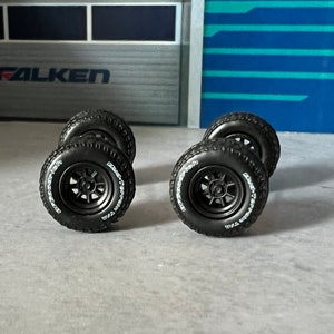1/64 scale 4x4 deep dish real riders bf Goodrich tires set of 1 (pair)
