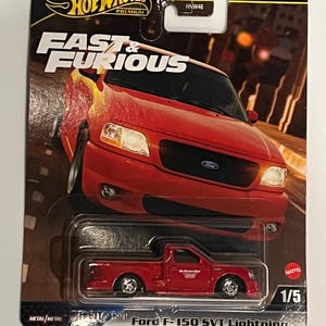 Hot Wheels premium fast and furious ford f150 svt lightning red new premium