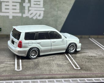 Hot Wheels Subaru Forester White Custom With Real Rider Wheel
