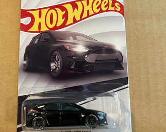 Custom hot wheels ford focus with custom card. Real riders