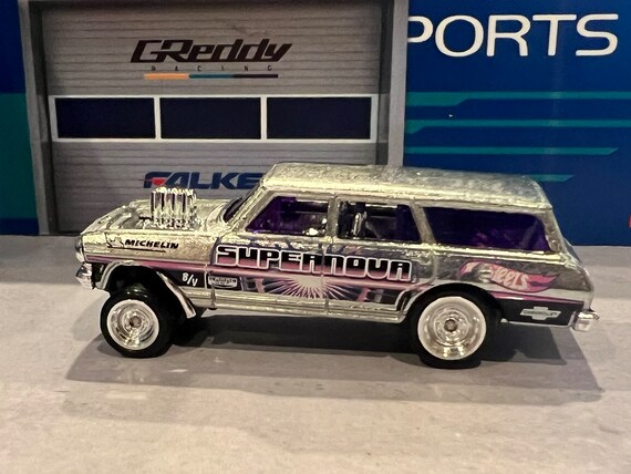 hot wheels 64 nova wagon gasser 6 台セット Hot Wheels 1/64 Scale Chevy Nova Wagon Gasser Zamac With Wheel