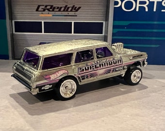 Hot Wheels 1/64 Scale Chevy Nova Wagon Gasser Zamac With Wheel