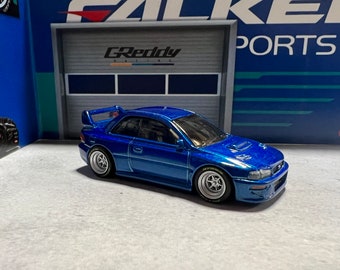 Hot wheels custom Subaru 22b sti Impreza real rider swap
