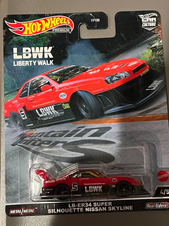 Hot Wheels LBWK Liberty Walk サイン入り Hot Wheels Liberty Walk LBWK (black) Silhouette Nissan