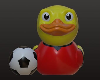 Soccer Duck | Custom Team Colors | Soccer Coach Gift | Team Banquet Gift | Senior Night Gift | Soccer Player Figurine