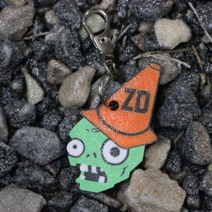 Zombie ZD Cone Keychain