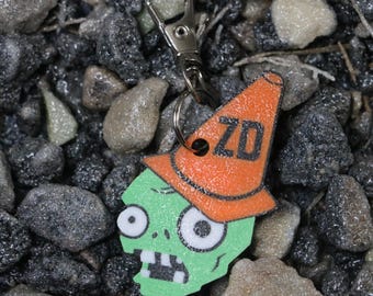 Zombie ZD Cone Keychain