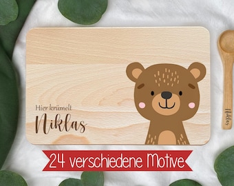 Tábua personalizada, tábua de café da manhã personalizada, tábua de madeira personalizada, presente para bebê, tábua de madeira para crianças, crianças, tábua de corte