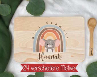 Tábua personalizada, tábua de café da manhã personalizada, tábua de madeira personalizada, presente para bebê, tábua de madeira para crianças, crianças, tábua de corte