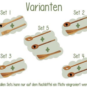 Personalized wooden cooking spoon and spatula as a gift idea for grandma and grandpa image 7