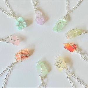 Dainty customizable crystal necklace, crystal necklaces, crystal necklace, carnelian, green aventurine, amethyst, dainty gemstone necklaces