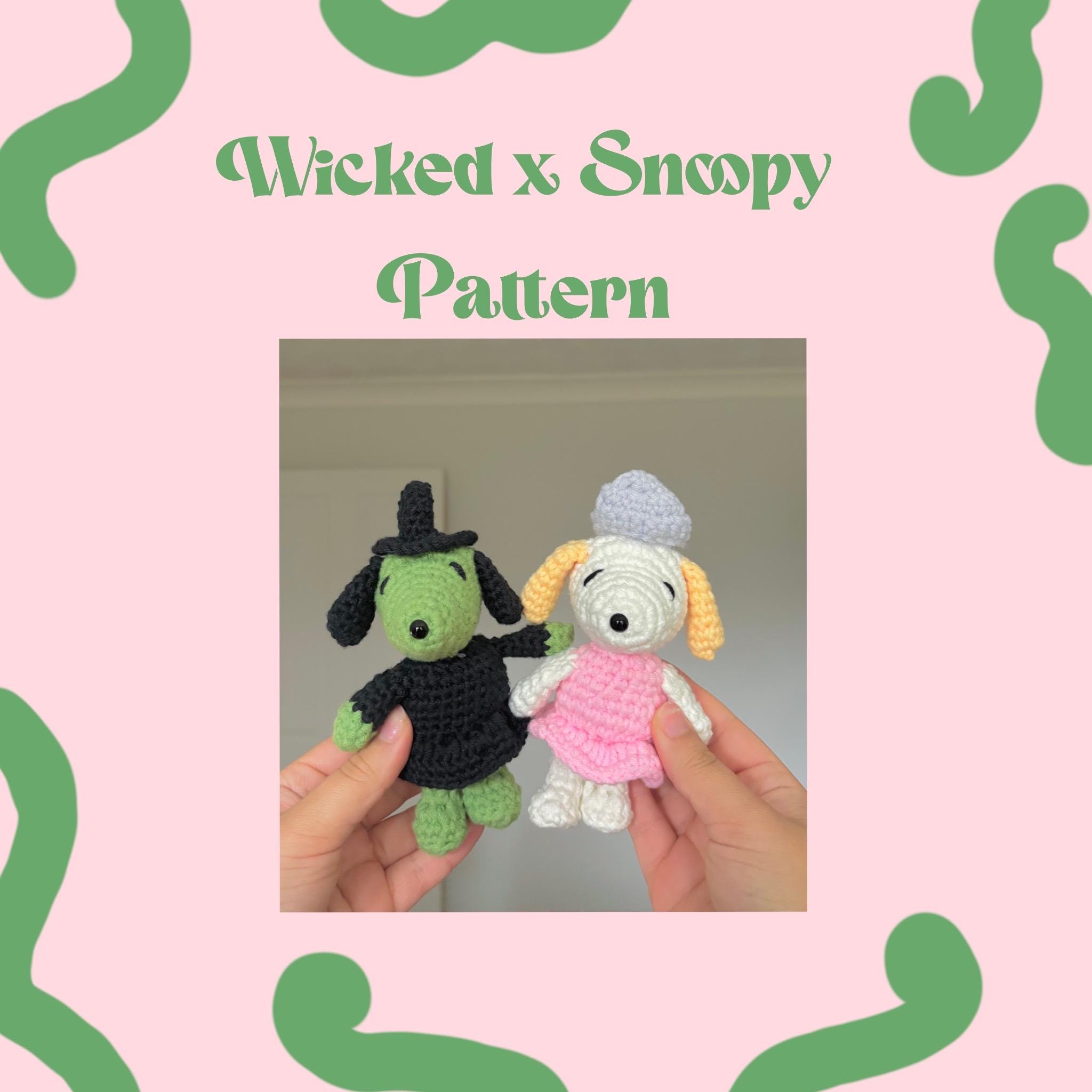 Wicked x Snoopy Crochet Pattern