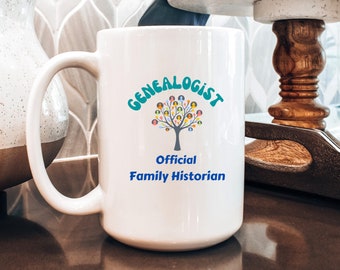 Genealogie-Tasse, offizielles Geschenk für Familienhistoriker