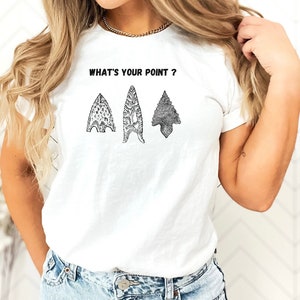 Arqueología, ¿Cuál es tu punto?, Puntas de flecha, Puntas de proyectil, Camiseta arqueológica