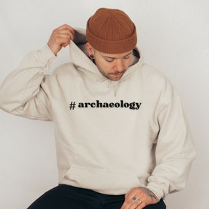 Archeologiczna bluza z kapturem, #archeologia, Unisex bluza z kapturem, ciepła, archeolog, prezent dla archeologa