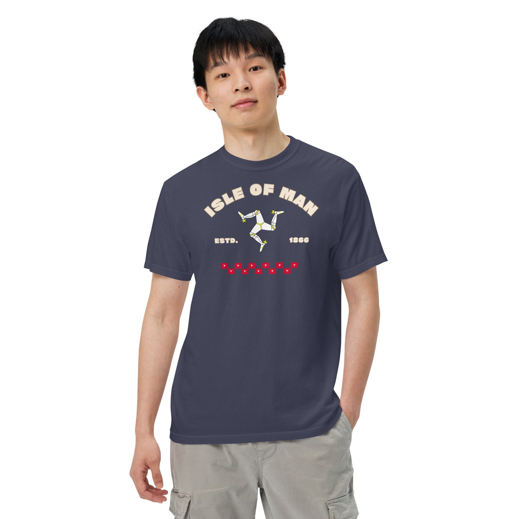 Isle of Man T-Shirt, Isle of Man Shirt, United Kingdom, Isle of Man, Limited Edition, Heavyweight T-Shirt, Dark Colors