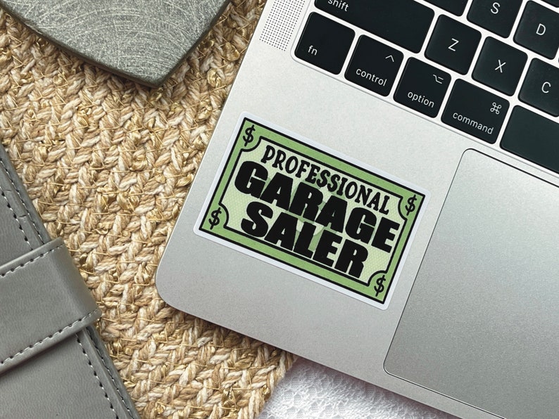 Professional Garage Saler Sticker, Garage Sale Lover, Yard Sale Decal ...