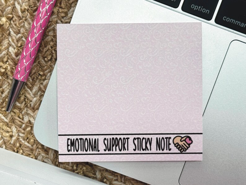 Shaky Notes Emotional Support Sticky Notes, Cute Memo Pad, Notepad, Work Friend ...