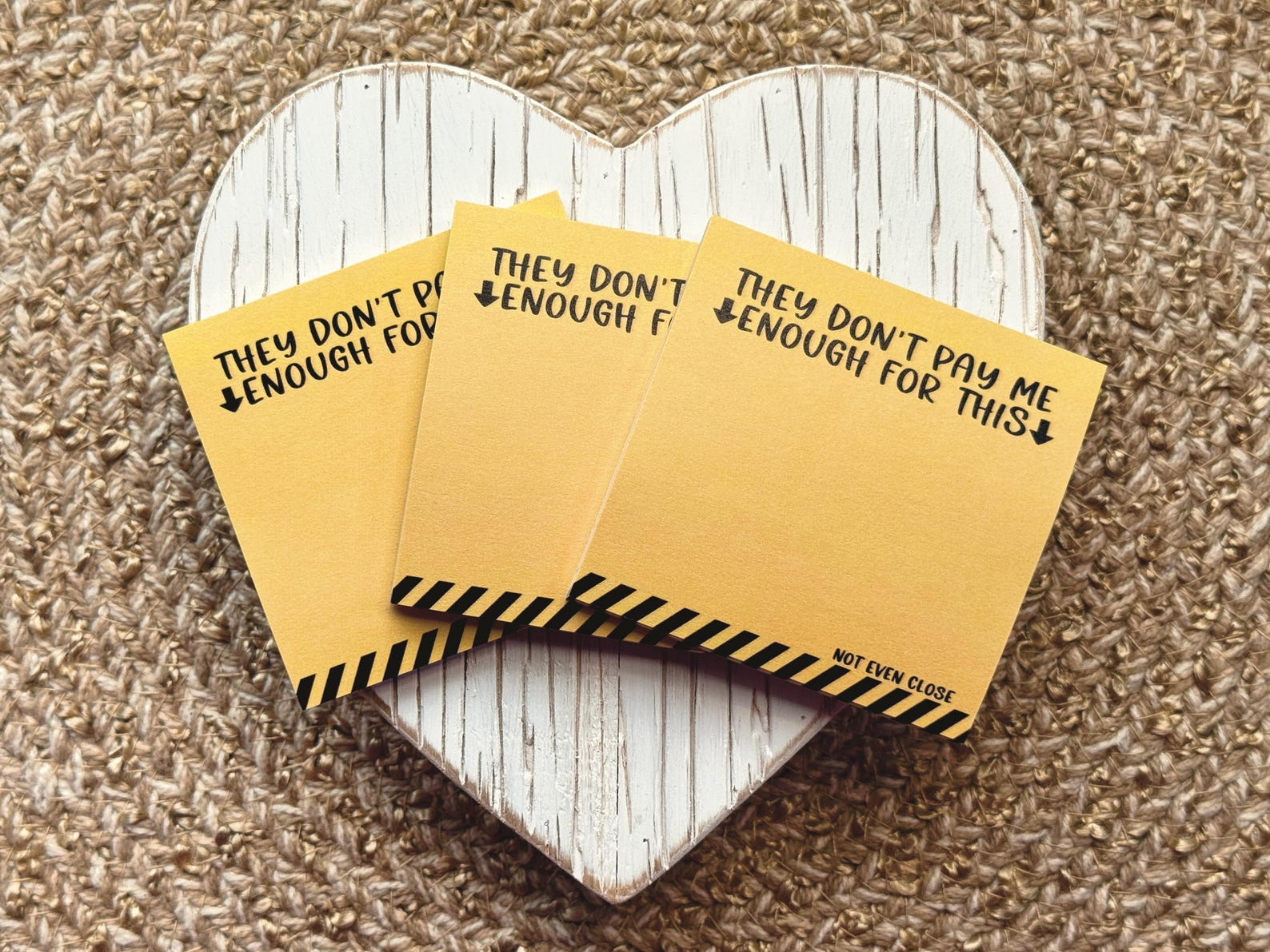 Note Inough They Don't Pay Me Enough for This Sticky Notes, Funny Memo Pad, Cute ...