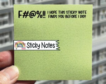 F#@%!! I Hope This Sticky Note Finds You Before I Do Sticky Notes, Funny Memo Pad Notepad, Sticky Note Pad, Work Bestie Gift, Stationery