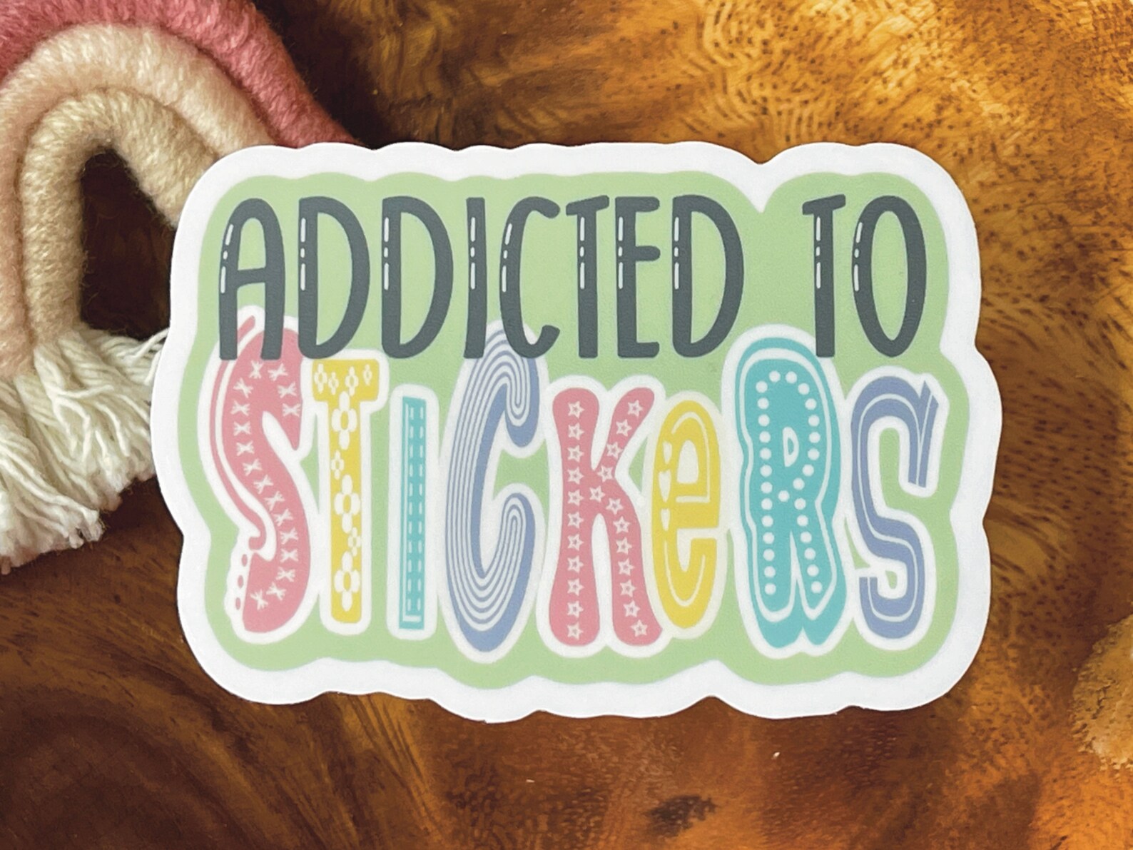 Addicted to Stickers Sticker, Sticker Collection Decal, Gift for ...