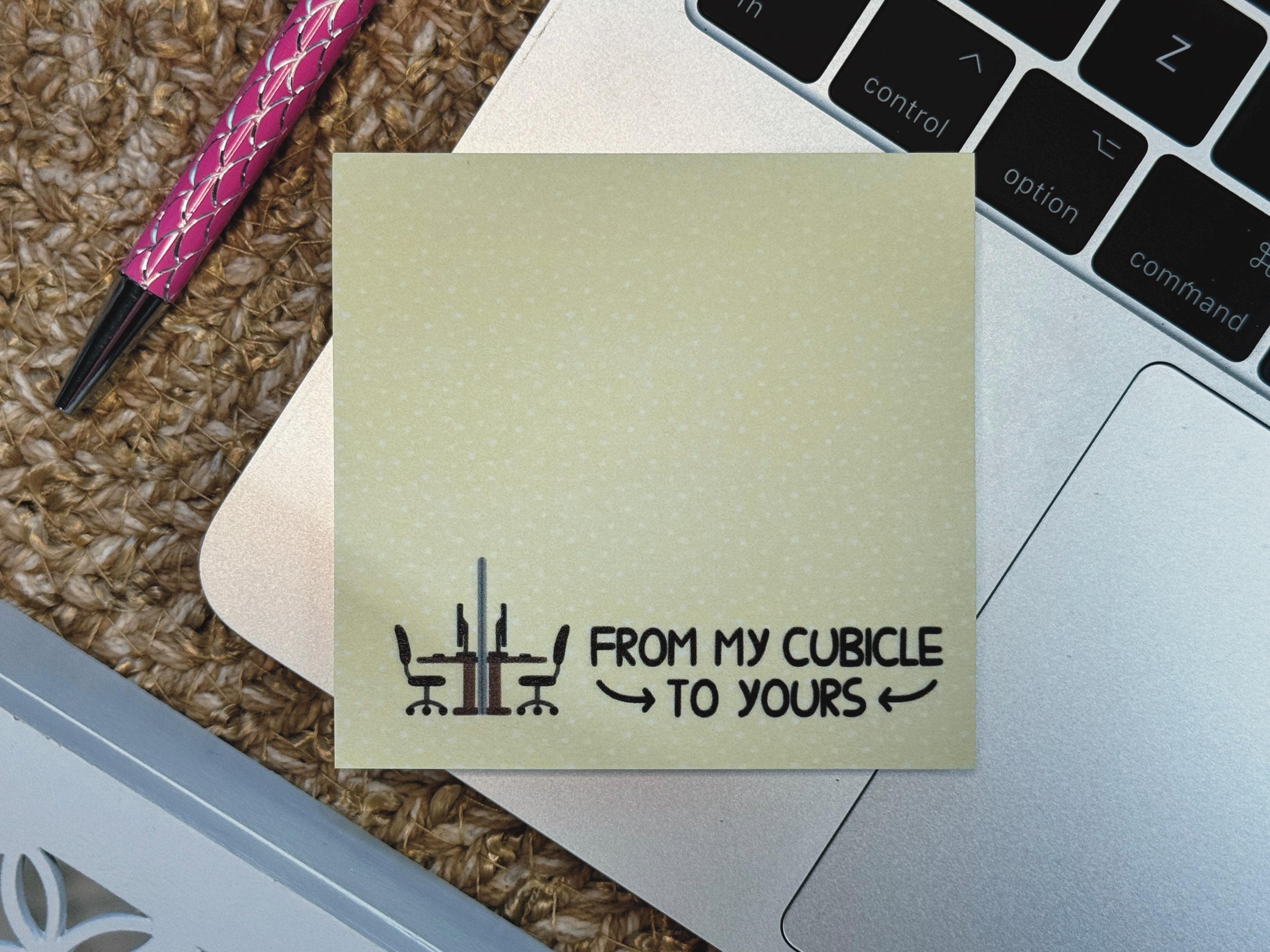 Sticky Notes Cubicle From My Cubicle to Yours Sticky Notes, Funny Sarcastic Memo Pad, Fun ...