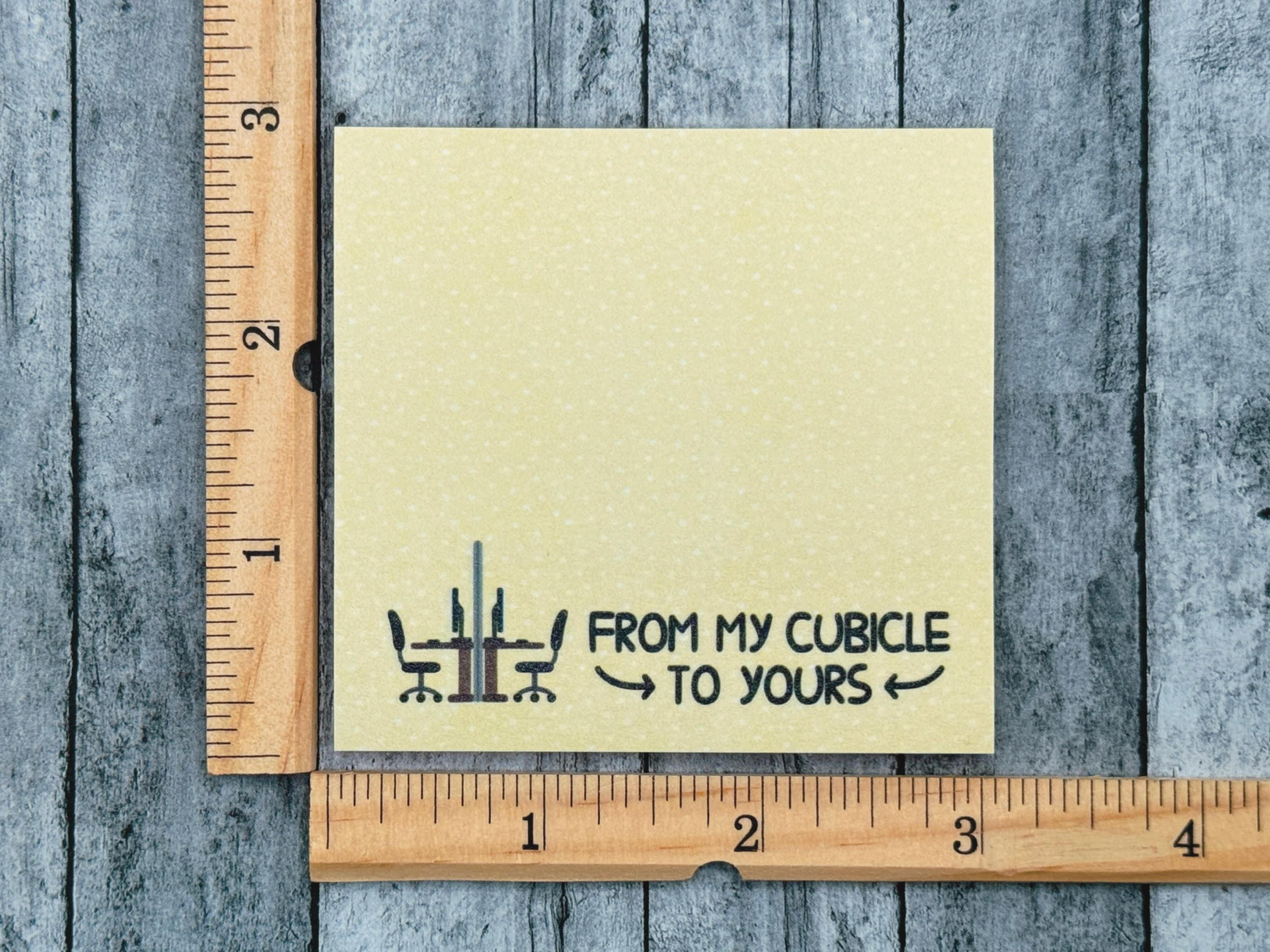 Sticky Notes Cubicle From My Cubicle to Yours Sticky Notes, Funny Sarcastic Memo Pad, Fun ...