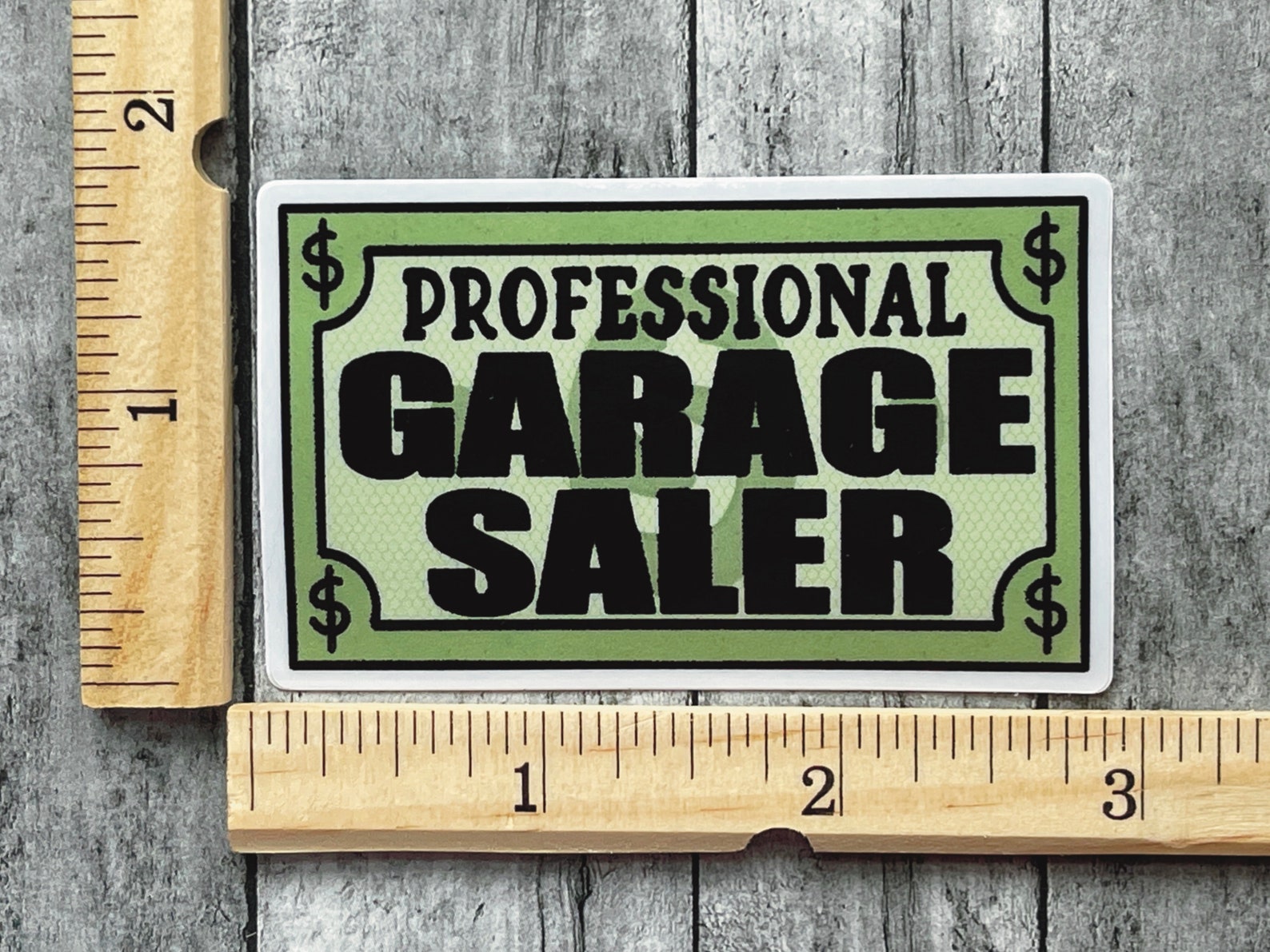 Professional Garage Saler Sticker, Garage Sale Lover, Yard Sale Decal ...