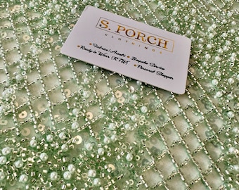Luxuriöse Stark Perlen Brautspitze, Haute Couture Handbeaded Spitze,Spitze für Hochzeiten,Brauten,Hochzeitskleid verkauft lose Lagerware