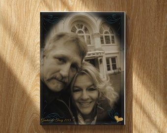 Custom Vintage Photo Portrait: Anniversary, Wedding Gift (Digital Art)