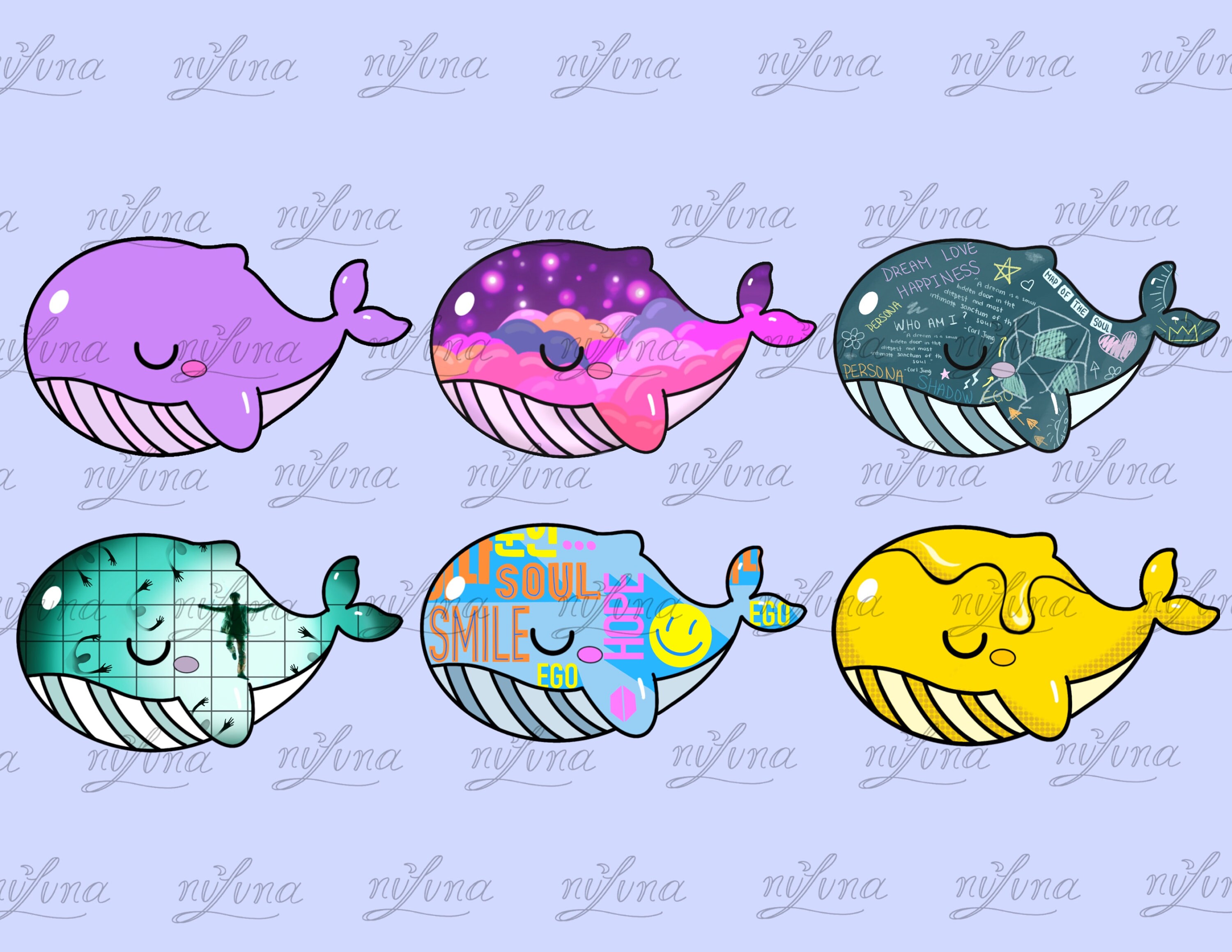 BTS Tinytan Whales Instant Digital Downloads PDF PNG Etsy Israel