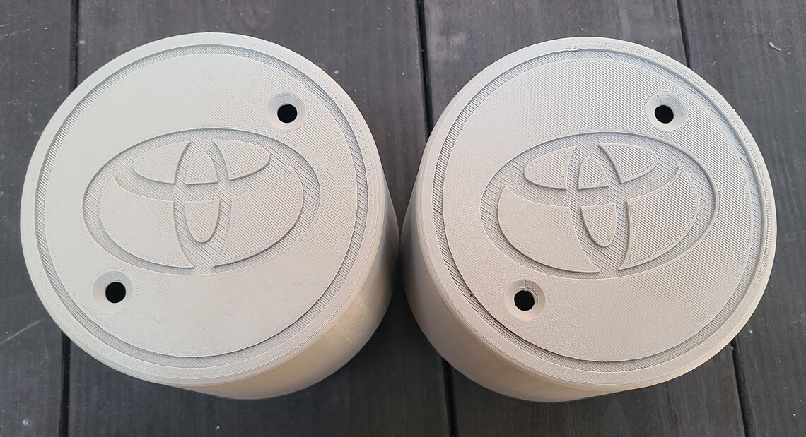 Toyota Dually Custom 3d Printed Hubcaps for Full Floating Dual Rear