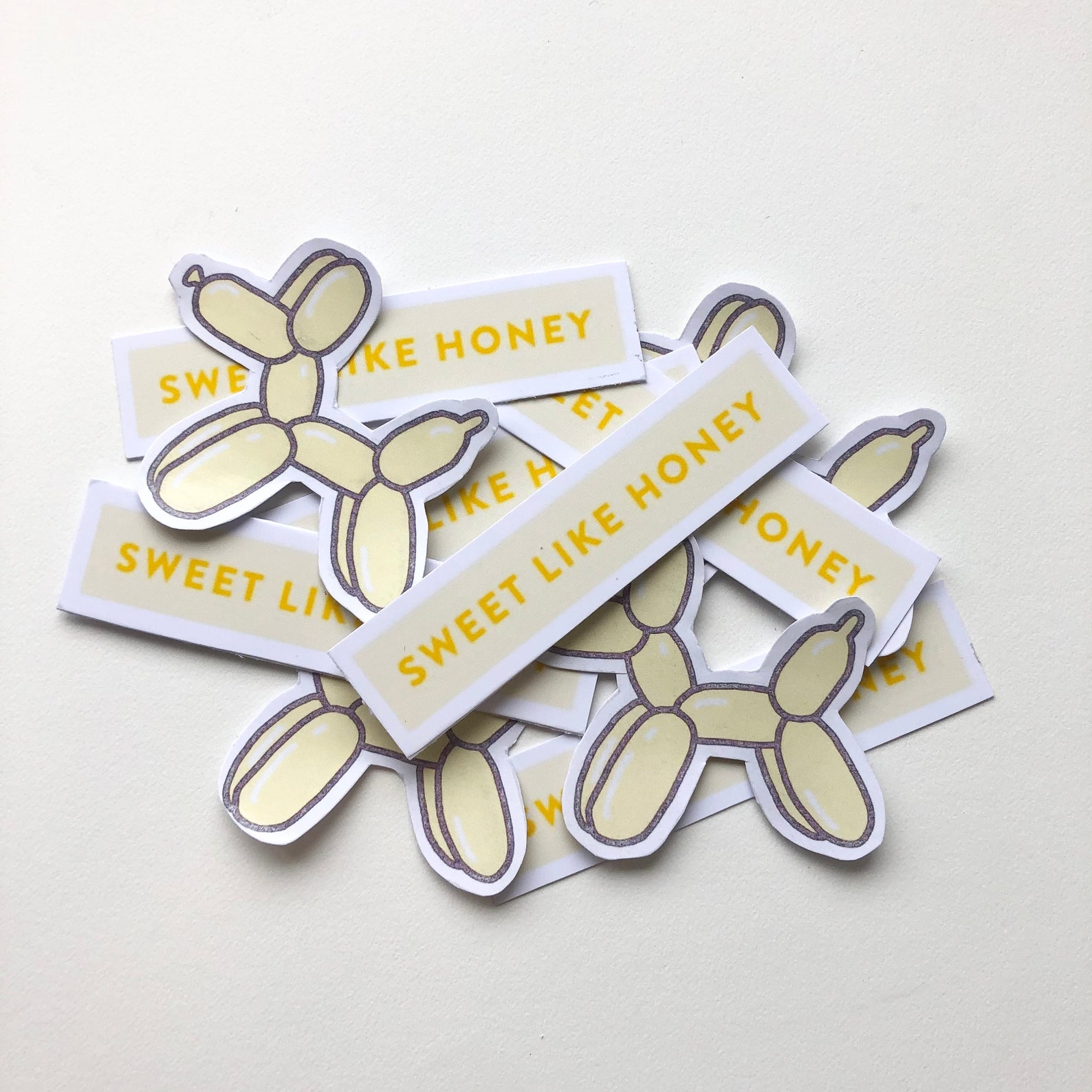Yellow sticker 2 pack Etsy