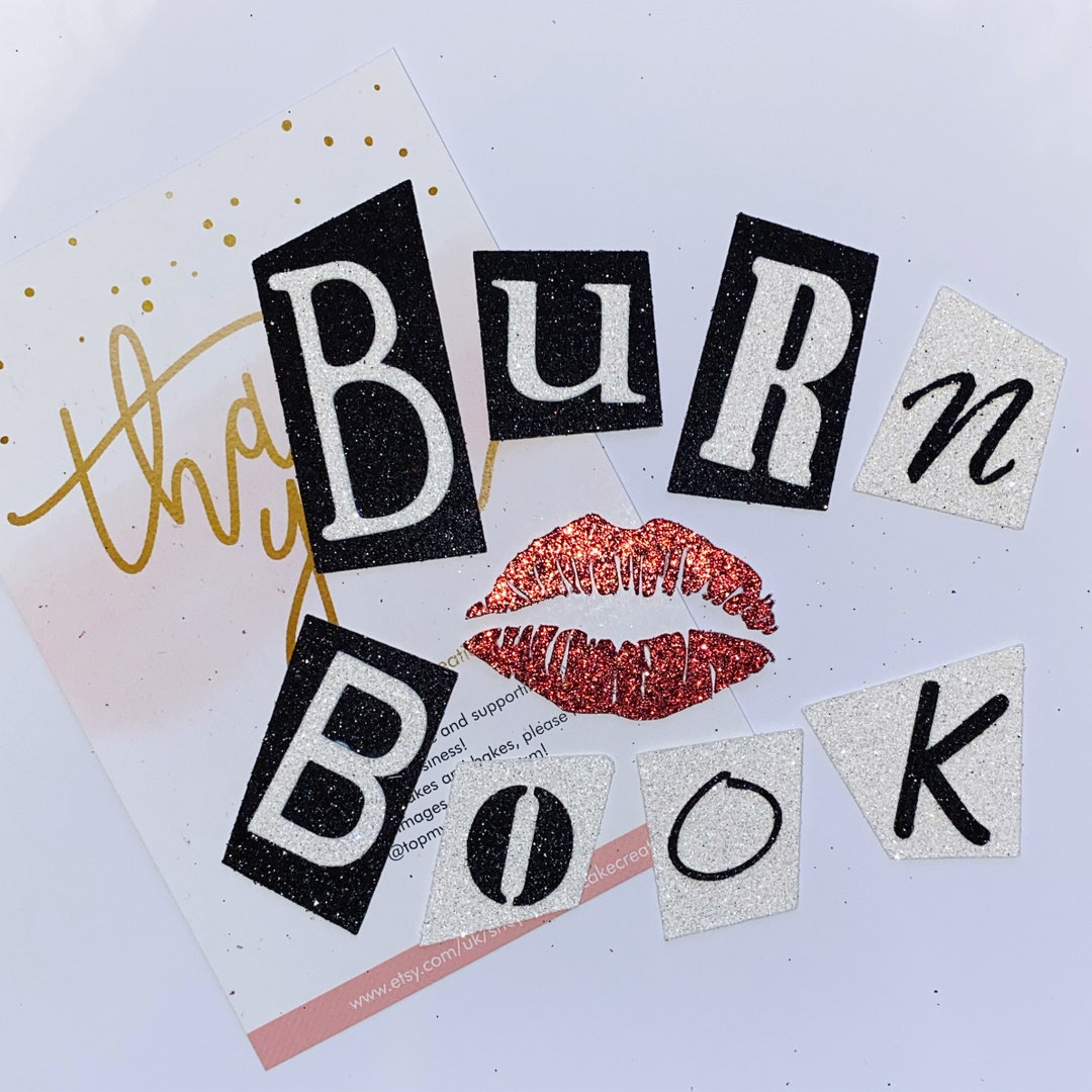 Mean Girls Burn Book Edible Cake Topper Image Decoration – Cake Stuff to Go