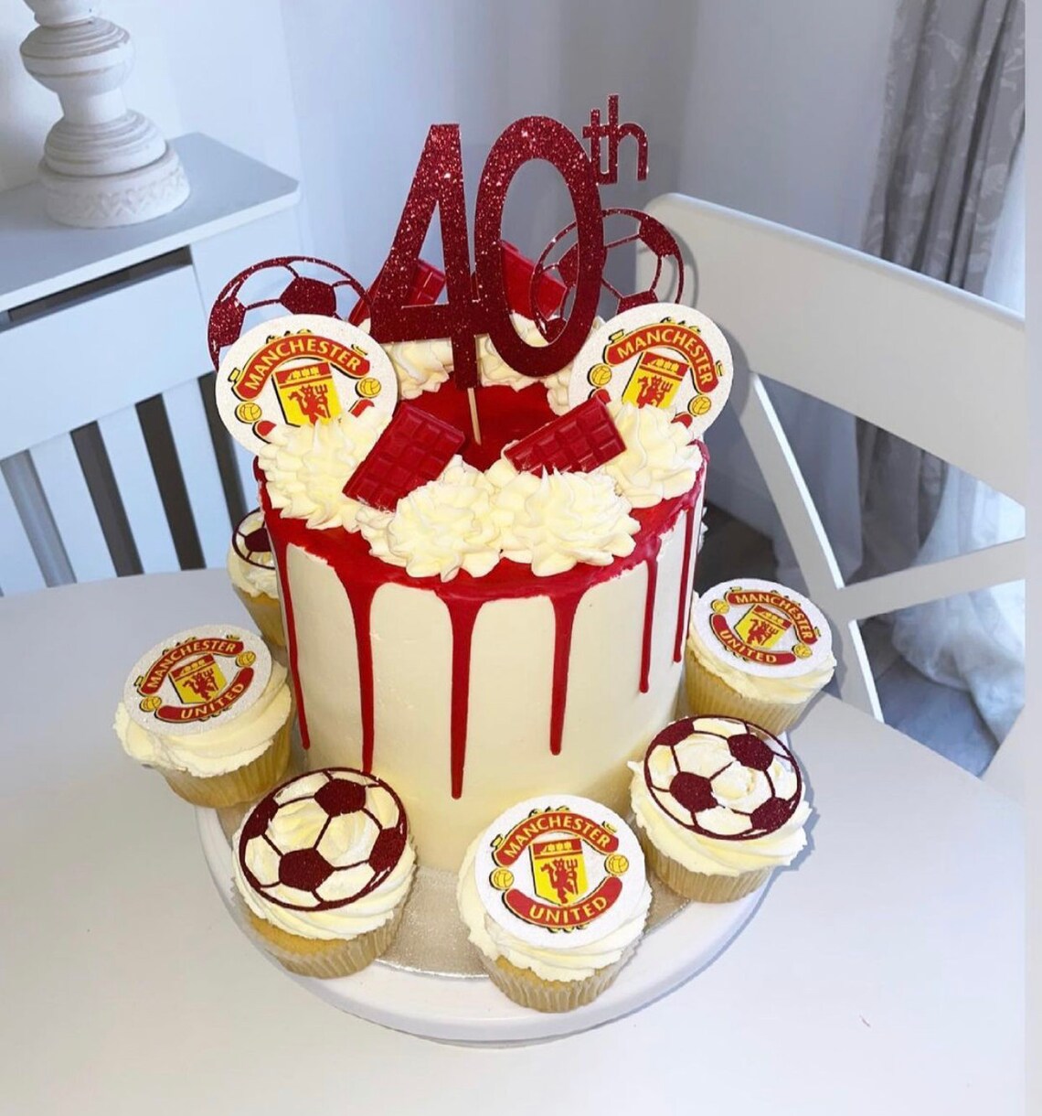 Manchester United Cake Topper/Cupcake Topper Bundle Etsy