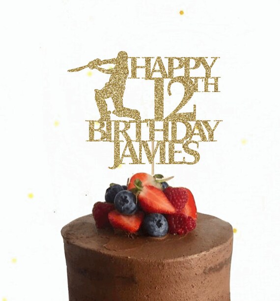 Cricket Personalised Birthday Cake Topper Personalise Etsy